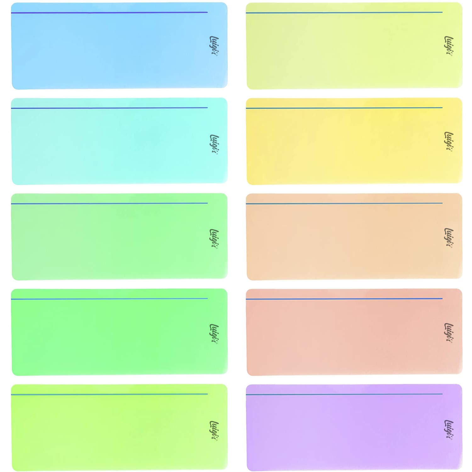 SB Education 10 x Dyslexia Reading Strips with Coloured Overlays. Reading Tracking Rulers for Dyslexia Irlens, ADHD and Visual Stress