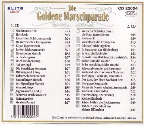 ドイツ軍歌 行進曲 Die Goldene Marschparade Various ヘルムス ニール 輸入盤 音楽 Amazon