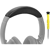 GEVO Headband Cover for Bose QC35 & QC35 ii (QuietComfort 35 II) & QC45 (QuietComfort 45) Over-Ear Headphones, Replacement Headstrap Pad Repair Part, Easy DIY Installation with Tool - Black