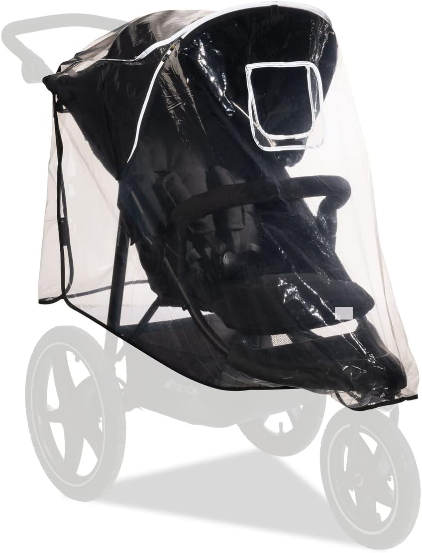 hauck Universal 3 Wheel Raincover Transparent Waterproof with Reflective Trim
