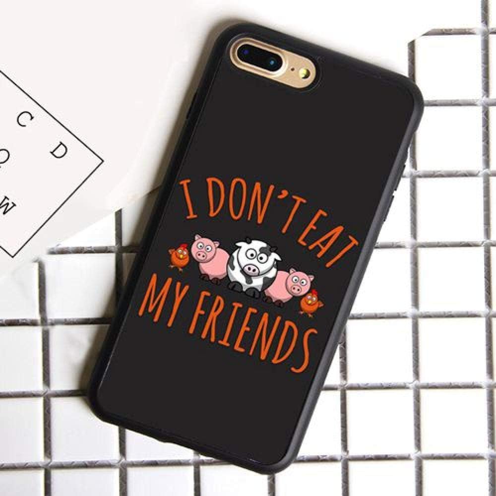 SHOUJIQQ Phone Case,For Iphone Xs/Xr/7/8 7/8Plus/Xs Max/X Case Vegan Vegetarians Animal Love Quotes Cover Back Cover Tpu Phone Case,For Iphonexr
