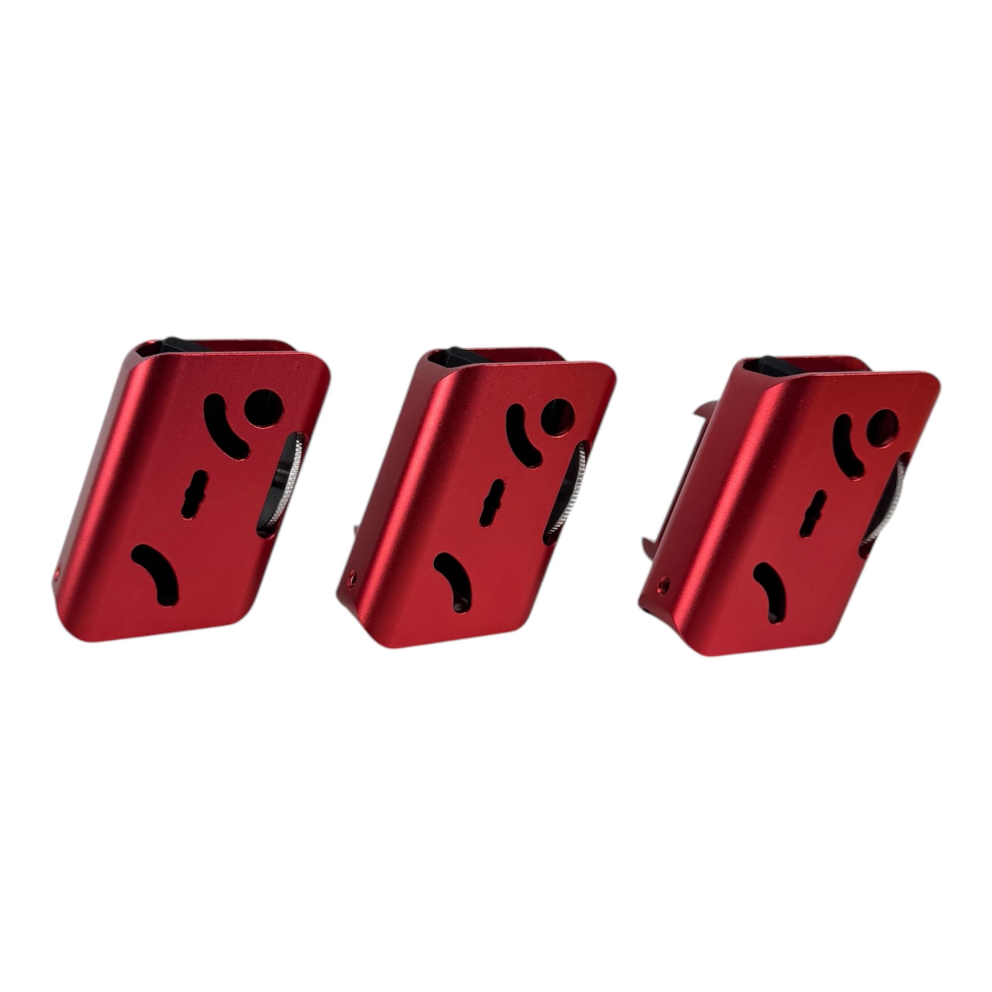 Photo 1 of HANSTRONG GEAR IPSC USPSA CNC Aluminum Shooting Race Pistol Master Magazine Pouch Holster 3 PCS Red