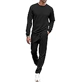 Babioboa Men's Tracksuit Knit Jacquard 2 Piece Long Sleeve Pullover Jogging Tracksuit Athletic running Casual Sportswear