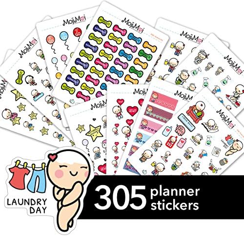Starting Kit MIX PACK Kawaii Stickers for Life Planner, Erin Condren Stickers, Planner Stickers, Kikki Stickers, Plum Stickers, Filofax Stickers, Sport, Fitness Motivational & Funcional
