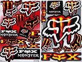 2 Rockstar Energy Drink Metal Mulisha Yamaha Motocross Racing Helmet Motorcycle Decal Sticker
