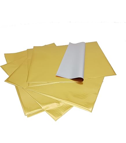 Hot Stamping Foil Paper A4 50 Sheets – Metallic Craft Paper For Laser Engraving & DIY Projects (Pewter)