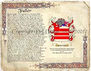 Amazon.com: Fuller Coat of Arms/ Family Crest on Fine Paper and Family