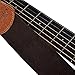 Simtyso Guitar Strap with Leather Ends and Includes Ties for Acoustic Guitars Coffee Color