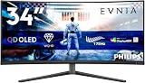 Philips Evnia 34M2C6500 34 Inch OLED Curved Gaming Monitor 3440x1440 175Hz view 2
