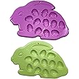 Easter Egg Holder Bunny Plate Set 2 Hold 24 Eggs New