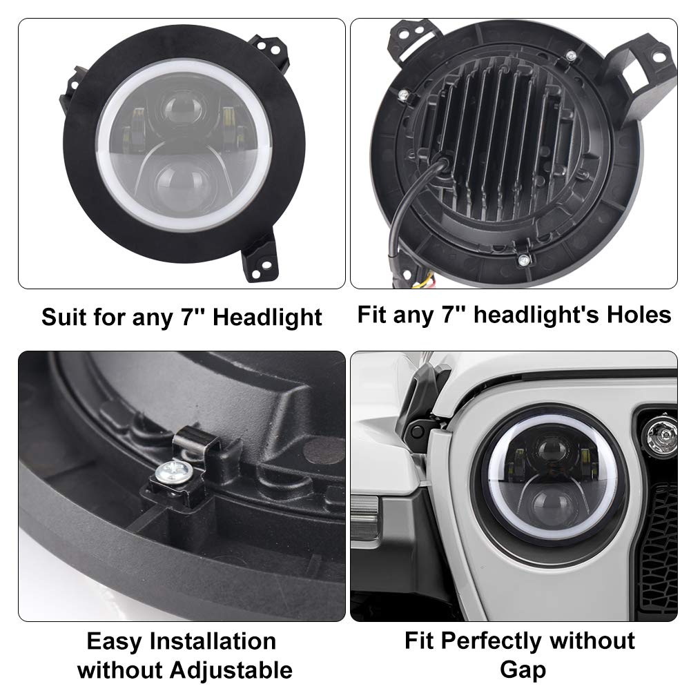 Automotive MOVOTOR Jeep JL Headlight Bracket for 20182019 Jeep