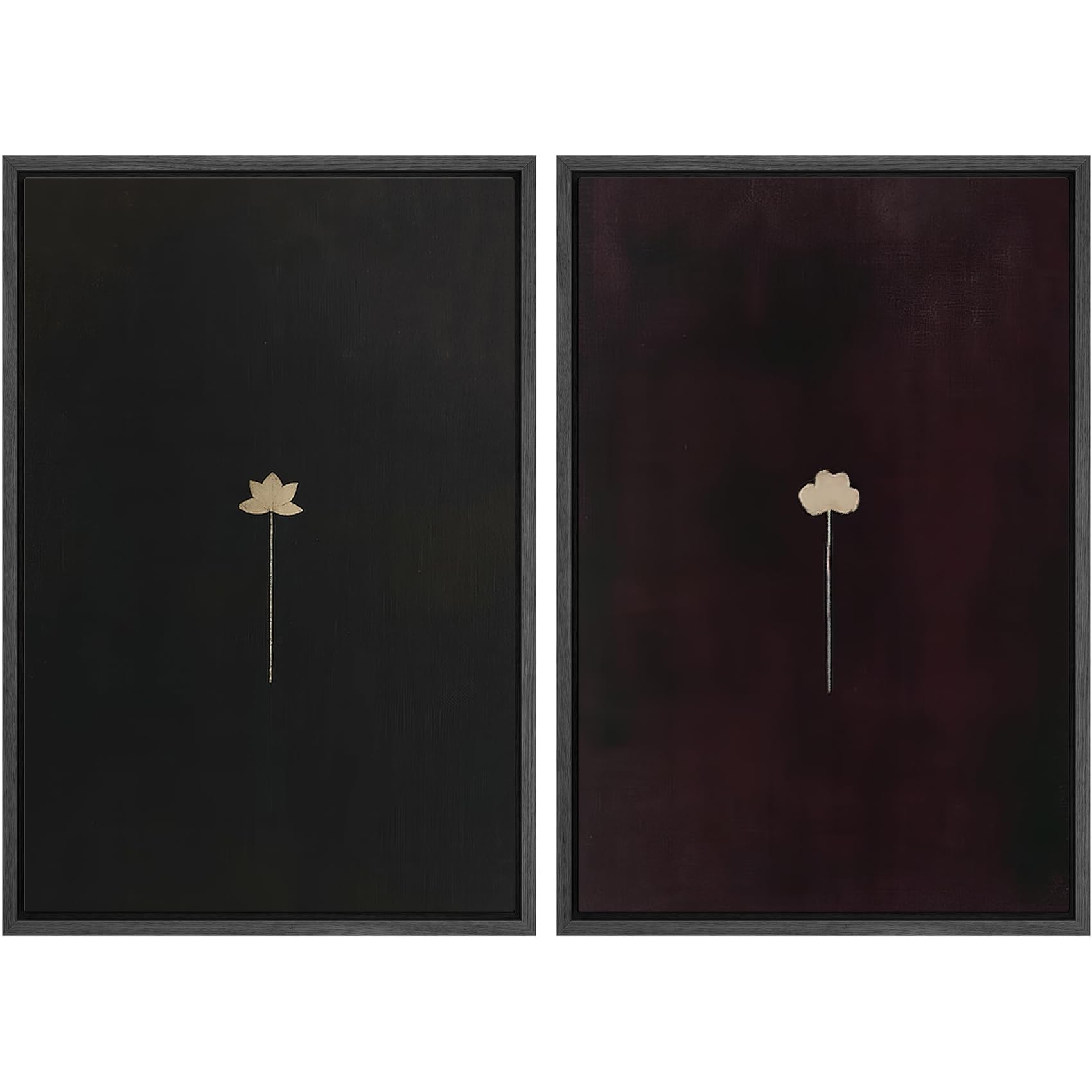MUDECOR Framed Canvas Print Wall Art Set Minimal