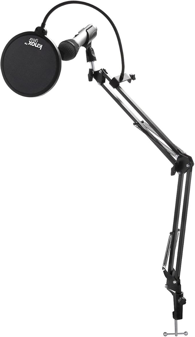 Audio Technica ATR2100USB USB/XLR Microphone w/ Knox Desktop Boom Arm