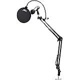 Audio Technica ATR2100-USB USB/XLR Microphone with Knox Studio Stand and Pop Filter