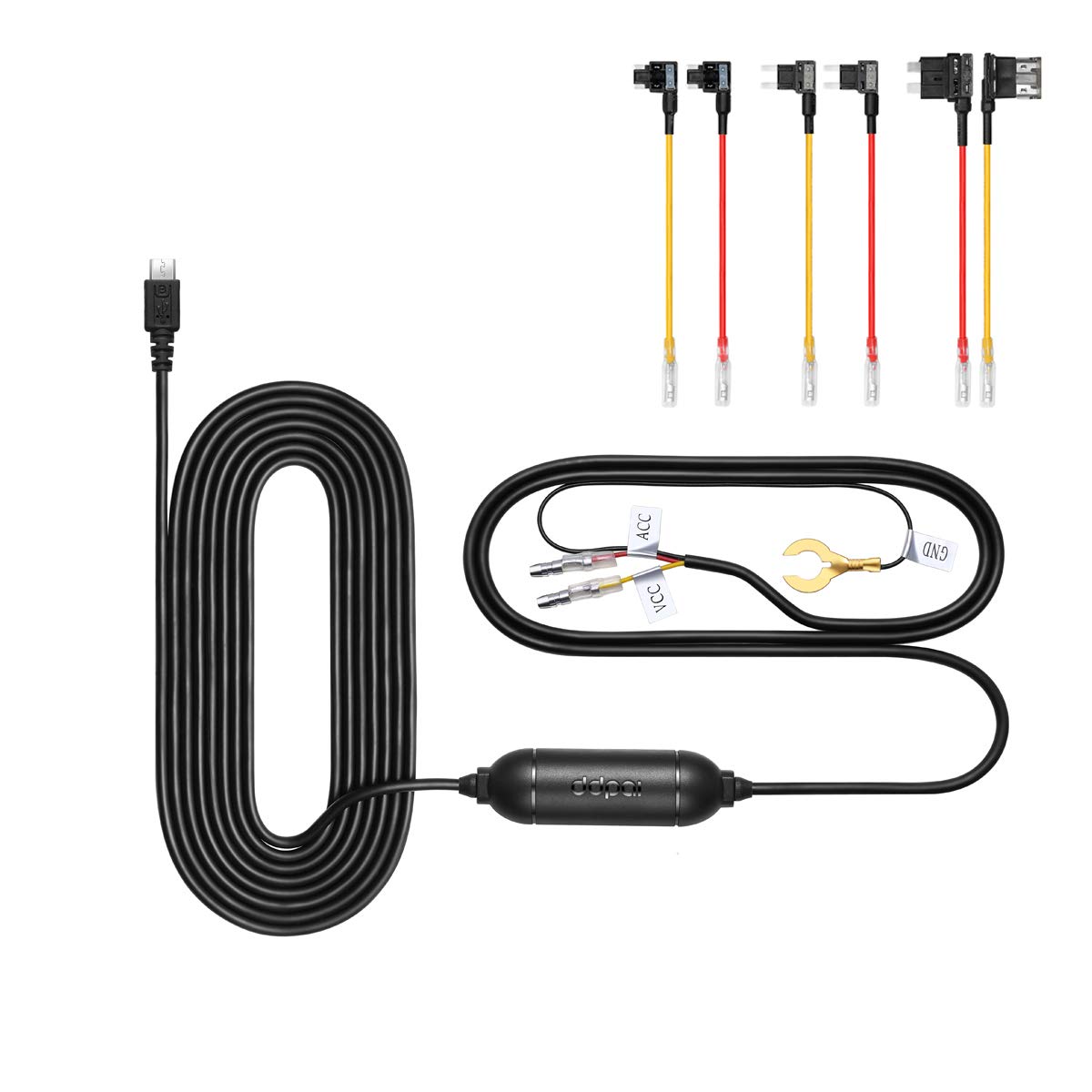 DDPai Mini3 Hardwire Kit With 3 Fuse Taps For Parking Amazon.co.uk