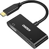 CHOETECH USB C to HDMI Adapter 4K@60HZ with 60W Power Charging Compatible with Apple 2018 iPad Pro,2018/2017/2016 MacBook Pro,2015/2016 MacBook,Chromebook,Note 9/S9/Note 8/S8,HUAWEI Mate 20 and More