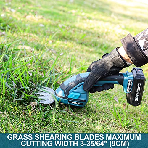 WESCO 20v Cordless Grass Shear,Bush Trimmer/Grass Cutter,2in1