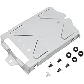 Cuifati Replacement Hard Disk Drive Mounting Bracket,Game HDD Mounting Bracket Metal Ultra Thin Protective Console Hard Disk Drive Tray for Pro