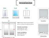 HSYLYM Aluminum Venetian Blinds 110x130 cm Grey 1 in Slats Easy Install view 6