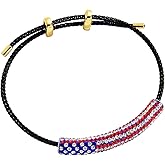 MICANU Crystal Braided Tube Evil Eye Rope Wrap Bracelets For Women Adjustable Braided Cord Bracelets Jewelry Gifts