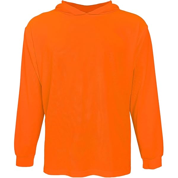 4-Pack Reflective Safety Shirts With Hood - High Visibility Work Shirts Long Sleeve 1 thumbnail image