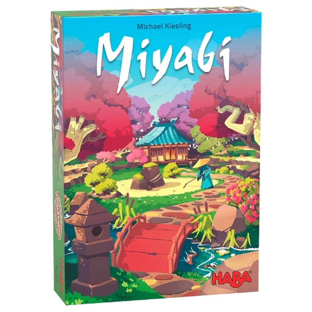 HABA Miyabi: un juego de mesa de estrategia de cultivo de jardines japoneses con colocación de baldosas de varias capas