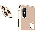 DIKKAR iPhone XR/X Convert to iPhone 11/11 Pro/11 Pro Max Lens Sticker, Camera Lens Protector for iPhone XR/X/XS/XS Max,Upgraded Camera Cover Anti-Scratch Tempered Glass film,Change to New iPhone