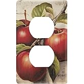 xigua Vintage Apples Wall Plate Blank Outlet Cover, Light Switch Cover Standard Size 1-Gang, Decorative Wall Plates Outlet Cover