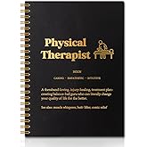 QYUVK Physical Therapist Definition Gold Foil Hardcover 160 Pages Spiral Notebooks, Inspirational Gift for Physical Therapist, Physical Therapy Gift, Thank You Thanksgiving Gift for PT Coworkers PTA
