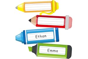 SICOHOME Name Tags for Classroom Desks - 36pcs Student Name Plates for Classroom Self Adhesive Name Labels for Kids for Kindergarten Preschool Classroom Back to School Teacher Supplies Must Haves