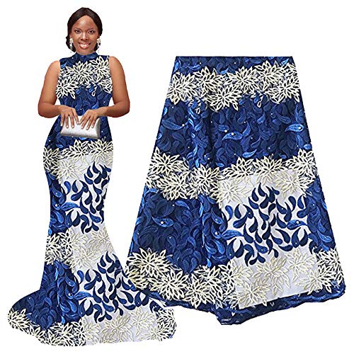Pqdaysun African Lace Fabric 5 Yards 2018 Nigerian Wedding Lace |  Desertcart INDIA