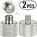 Anwenk Mic Stand Adapter 5/8 to 1/4 Adapter and 5/8 to 3/8 Adapter Combo Pack Mic Thread Screw Adapter Microphone Stand Adapter to Tripod Adapter, 2 Pack primary