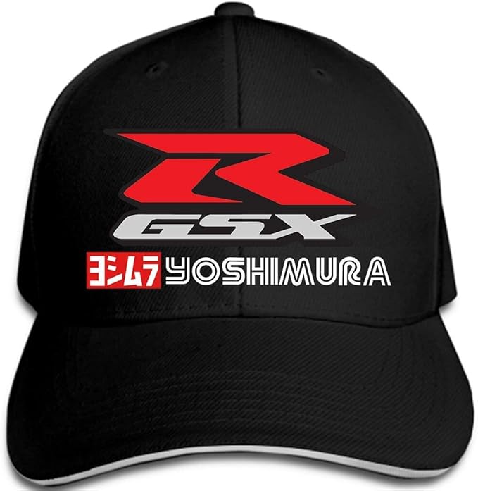 Amazon 野球キャップスズキ Gsxr 吉村ロゴモーターメンズ黒帽子メンズカジュアル帽子 キャップ 通販