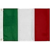 FLAGPARK Italy Italian Flag 12x18 inch Italy National Boat Flags Small Boat Flag Heavy Duty Outdoor Banner 12x18