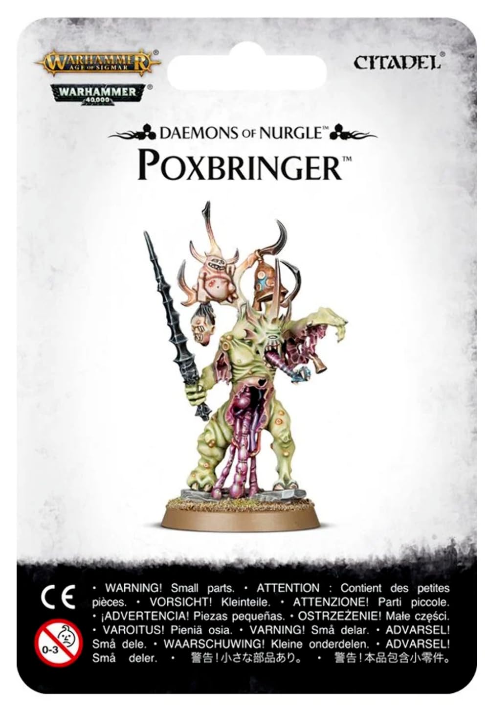 Warhammer 40K Chaos Daemons Nurgle Poxbringer: Herald of Nurgle Miniature