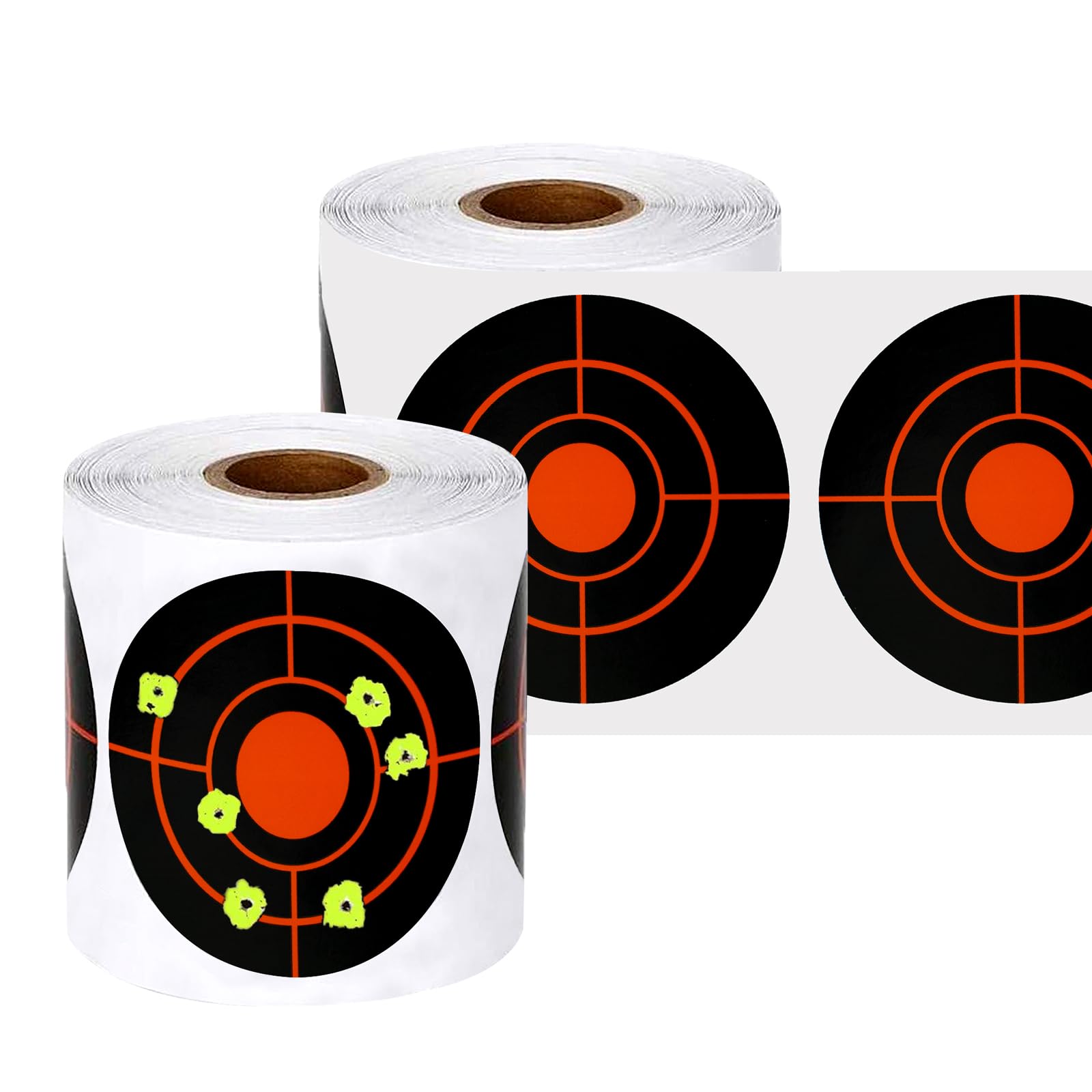 Photo 1 of Shooting Targets, 3" Splatter Targets Stickers 500 Pcs Self Adhesive Target for Shooting Range Reactive Paper Target for Airsoft, Rifle, Pistol Shooting Practice, Red