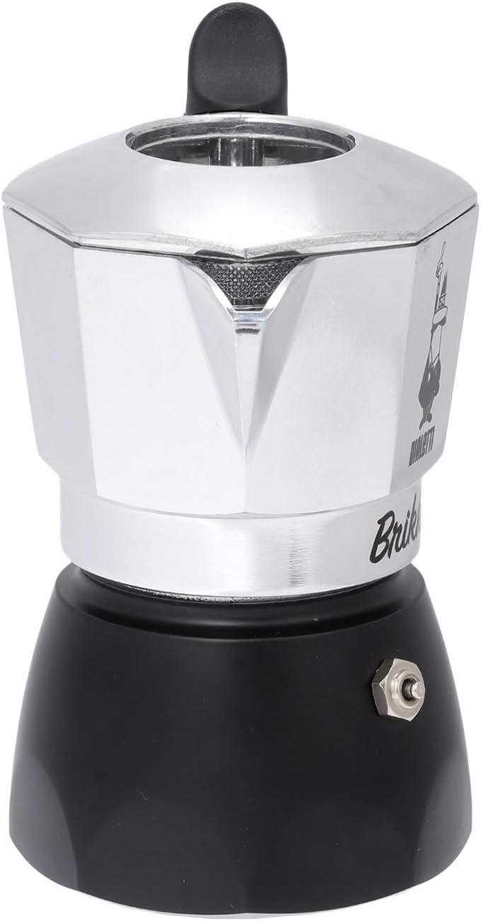 Bialetti 8006363023085 Bialetti Brikka 2 Cup Coffee Maker Metallic