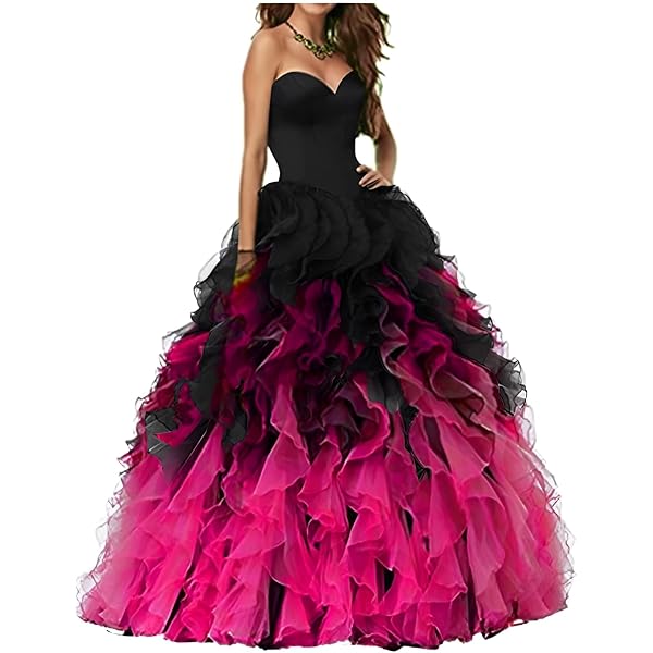 Custom Made Quince Dress Sparkly Black To Red Ombre Sequin Ball Gown Prom  Dress Ball Gown For Prom