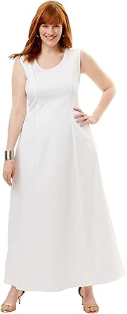 plus size denim maxi dress