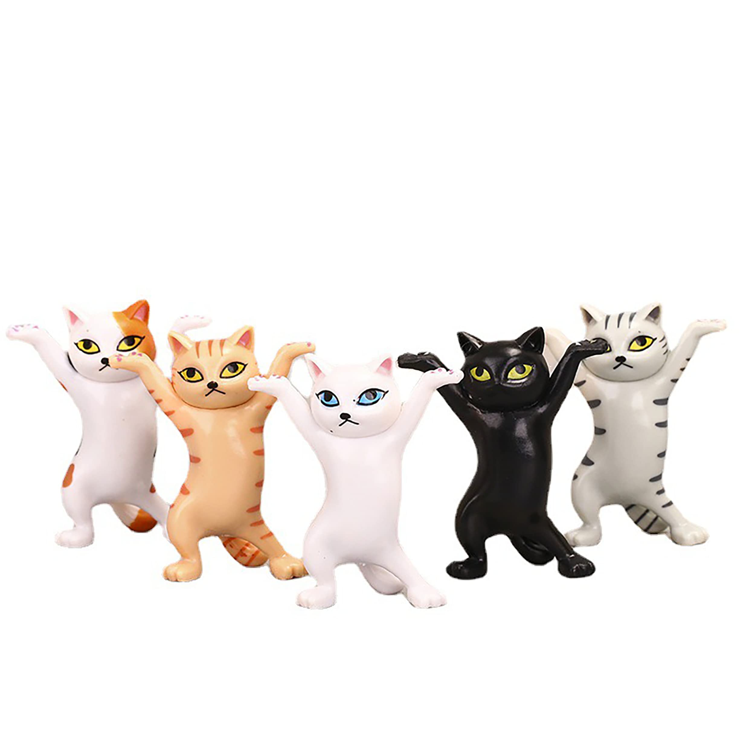 IRYNA Dancing Cats Pen Holders for Cat Lovers and Women’s Desk Ornaments