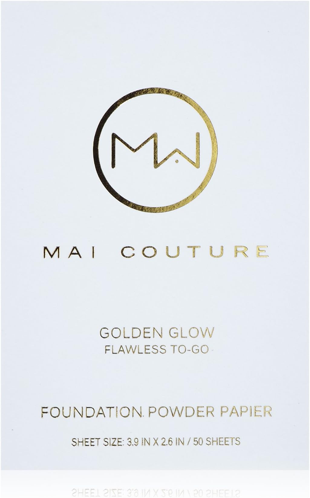 Mai Couture Foundation Powder Papier, Golden Glow 50 Sheets