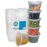 Food Storage Containers with Lids, Round Plastic