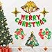 Christmas Decorations Balloon Kit 28 Pcs - Merry Christmas/Santa Claus/Xmas Tree/Snowman/Bell/Star Foil Balloon, Gold Sequin/Red Green Latex Balloon with Air Pump, Banner Gift for New Year Party Decor