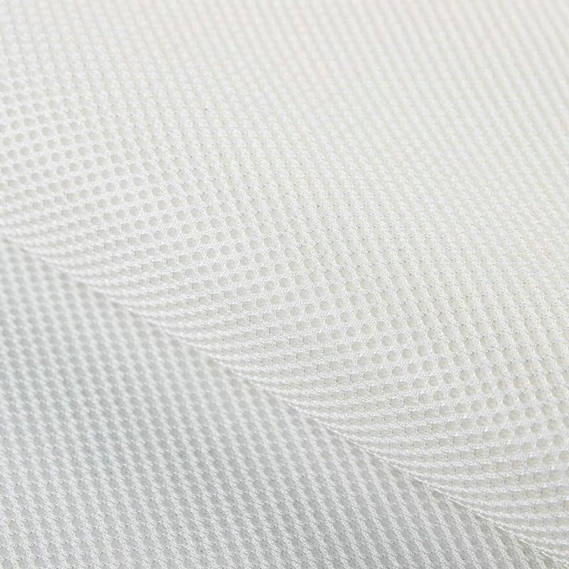 1MX1.6M Breathable Sandwich Mesh Three Layer 3D Cloth Sandwich Mesh Fabric Elastic Mesh Cloth Air Bed Fabric Sofa Raw Material (White)