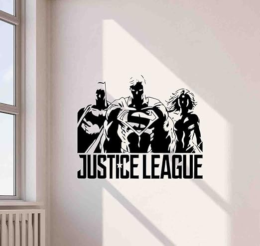 Amazon Com Justice League Wall Decal Superman Batman Wonder Woman
