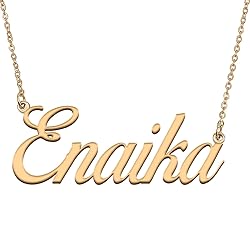 HUAN XUN Customized Custom Simple Any Name Necklace