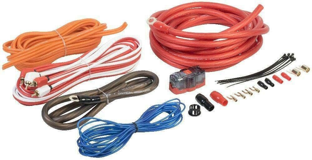 Inex Vibe CL4AWK 2000w 4 AWG gauge complete car audio amplifier amp sub wiring kit