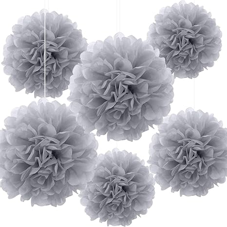 Bining Paper Pom Poms Hanging Paper Flower Ball Wedding Party Celebrations Decorations Outdoor Decoration Flowers Craft For Graduation Party Birthday