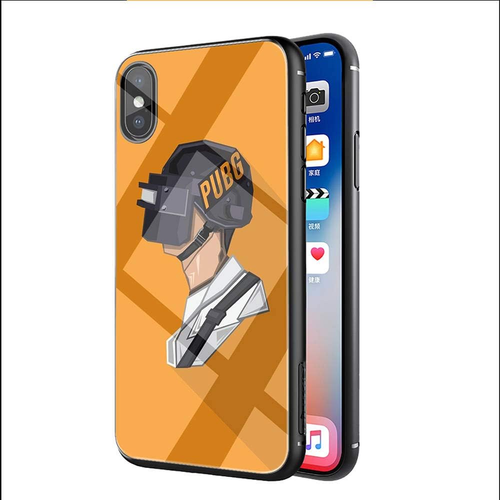 YAOYANG LY-50 PUBG Designed for iPhone XR Tempered Glass TPU Dust-Proof Abrasion Resistance impact Resistance Protective Case