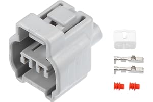 X AUTOHAUX 1 Set 2 Pin No.9098011051 Reverse Light Switch Connector Adapter Plug Clip Kit Replacement for Toyota